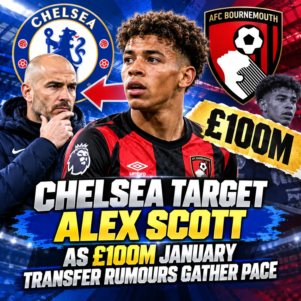 Chelsea Target Alex Scott as £100m January Transfer Rumours Gather Pace